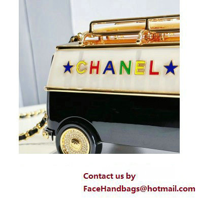 Chanel Plexi, Enamel, Strass  &  Gold-Tone Metal Mini Van Minaudiere Bag AS4590 2023